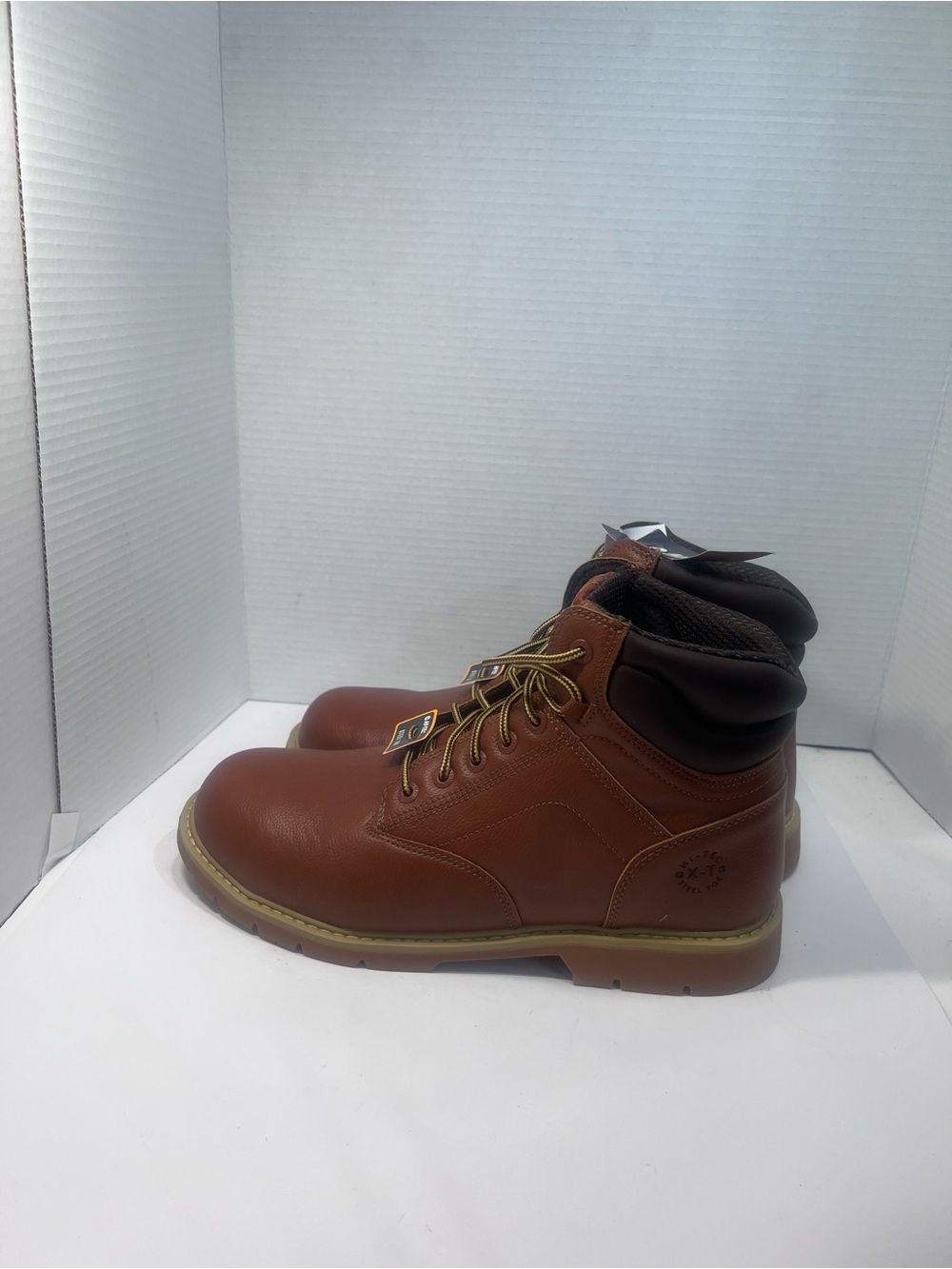 Hi-Tec Brown Leather Lace-Up Work Boots
